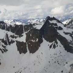 Flugwegposition um 14:24:16: Aufgenommen in der Nähe von Gemeinde Ischgl, Österreich in 2970 Meter